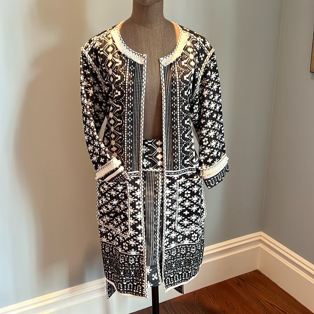 Kobi Halperin Duster and Matching Skirt